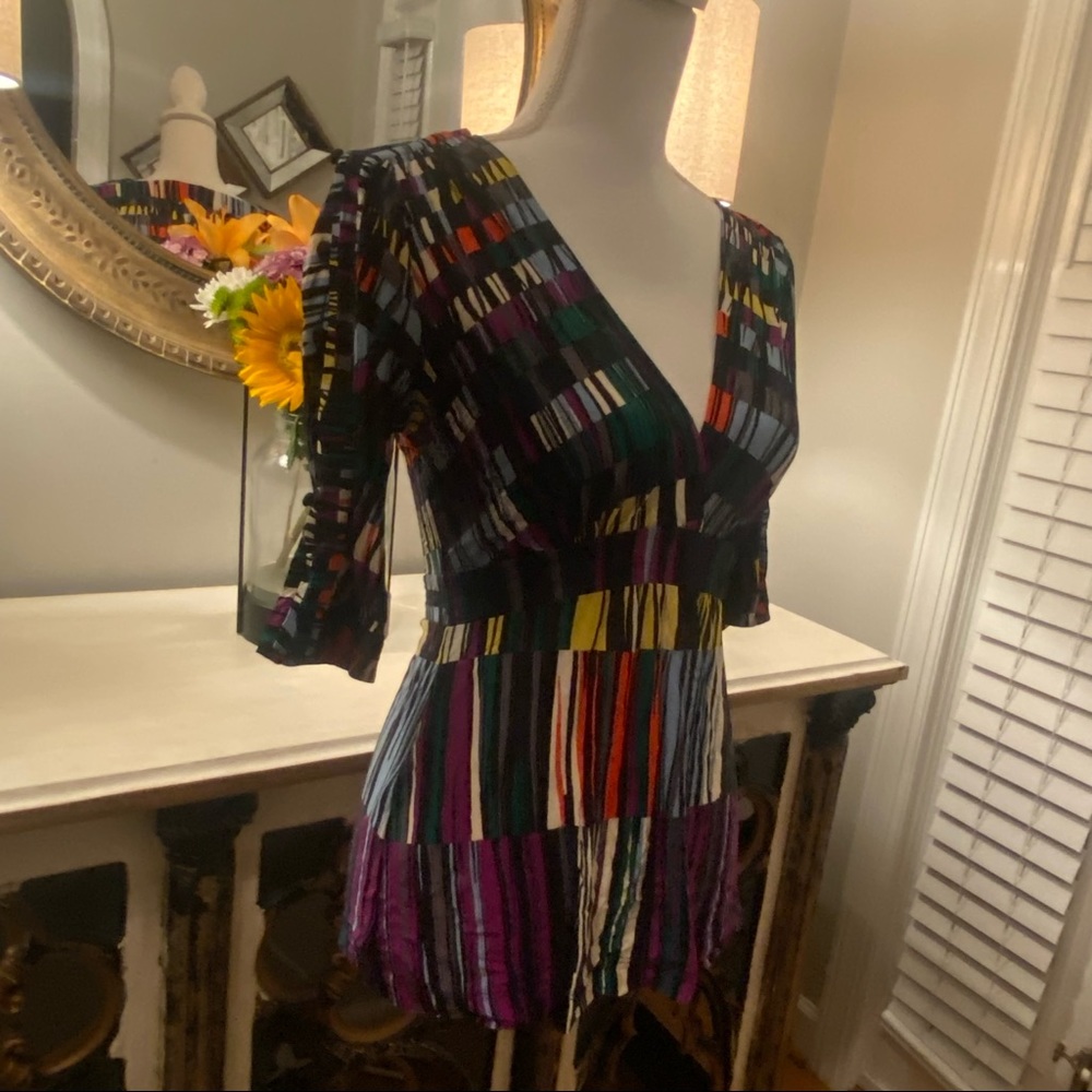 BCBGMaxAzria Multicolor Striped Top - Picture 5 of 9